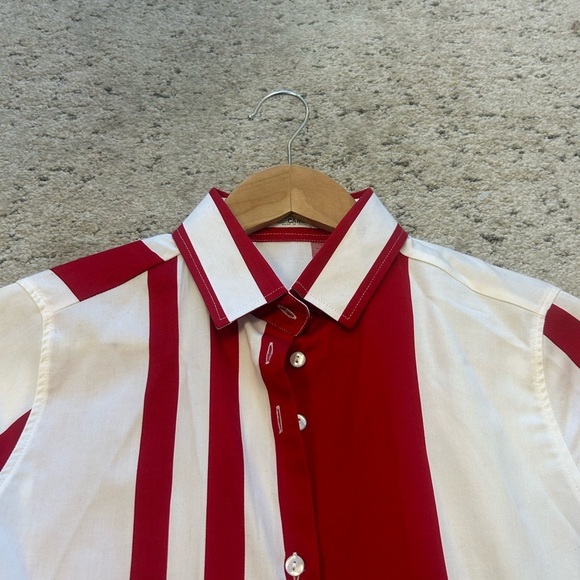 Naracamicie S NWOT Red and White Striped Button-Up dress - Picture 12 of 13